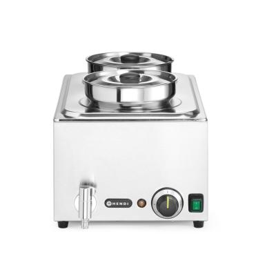 Sada: Vodní lázeň Ranger + 2x 4L nádoba s víkem, HENDI, GN (H)150mm, 8L, 230V/1000W, 604x332x(H)315mm | 201473